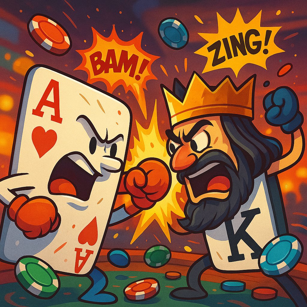Ranking kartu Teen Patti dari High Card hingga Royal Flush
